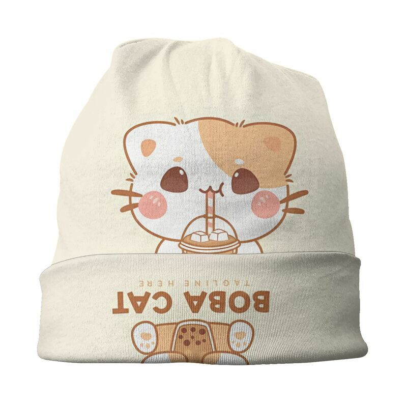 Bonnet Hats Cute Cartoon Cat Men Women's Baby Cat Thin Cap Hip Hop Skullies Beanies Caps