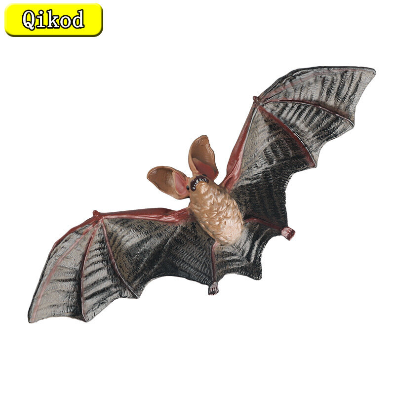 New Simulation MIni Cute Wild Animals Model Figurines Bat Flying Fox Owl Capybara Action Figure Children's Collection Toy Gift