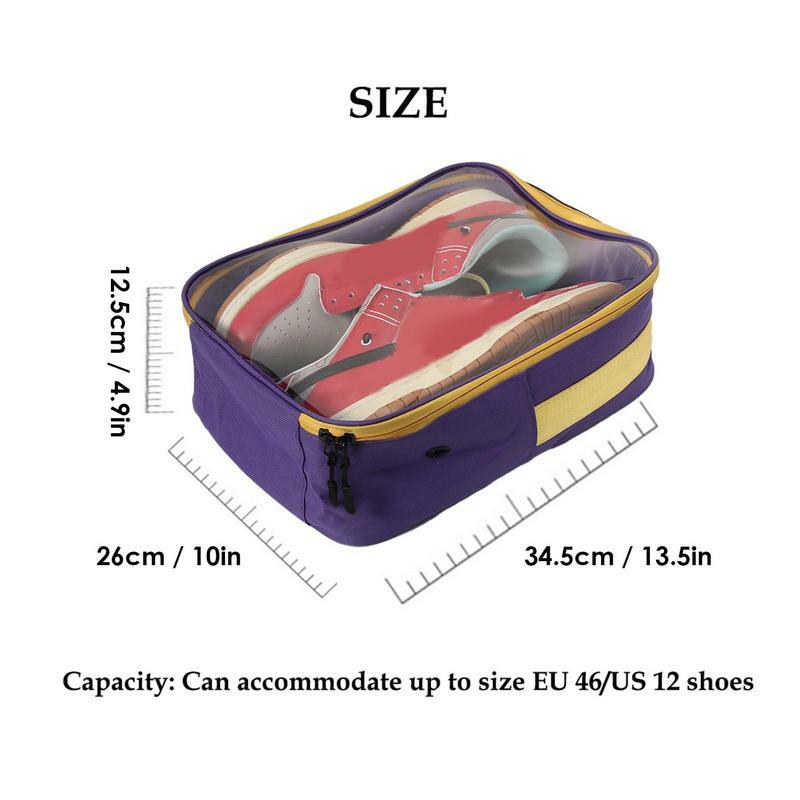 Sneaker Shoe Bag Portable Zippered Organizer Pouch For Golf Football Sports Shoes Luggage Shoe Bag For Travel Shoe Packing Bag