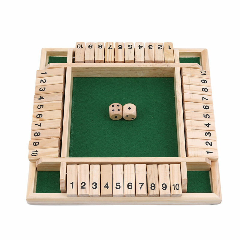 Quattro lati 10 numeri chiudi la scatola gioco da tavolo Set dadi Party Club bere giochi per adulti famiglie 2023
