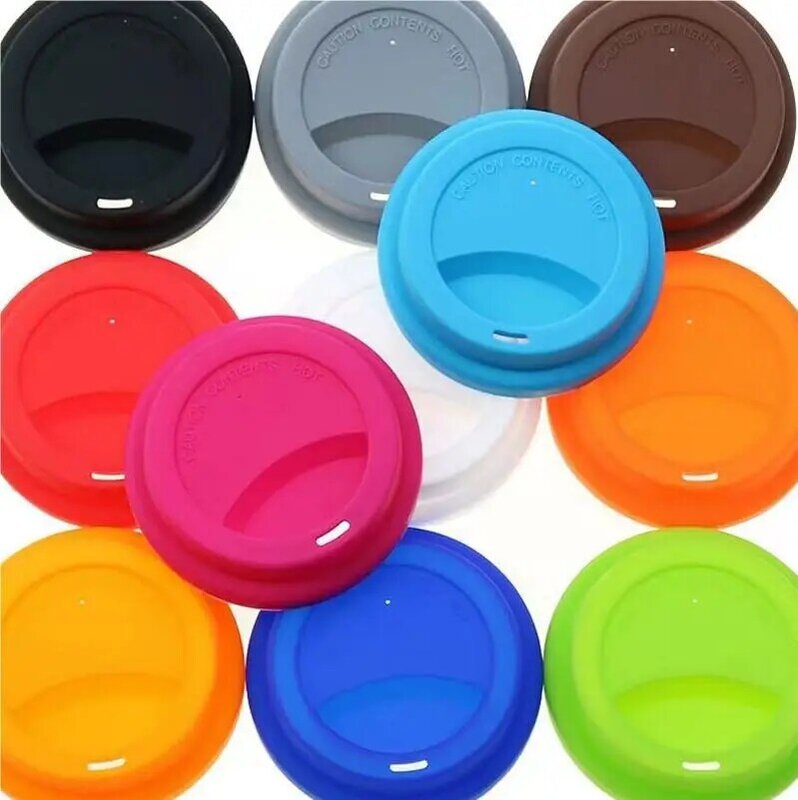 10PCS 9cm Reusable Silicone Coffee Milk Cup Mug Lid Cover bottle lids For other material cups