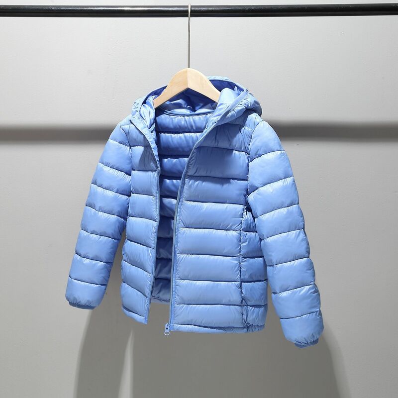 여아용 다운 재킷, 따뜻한 다운 코트, 2-14 세, 가을, 겨울