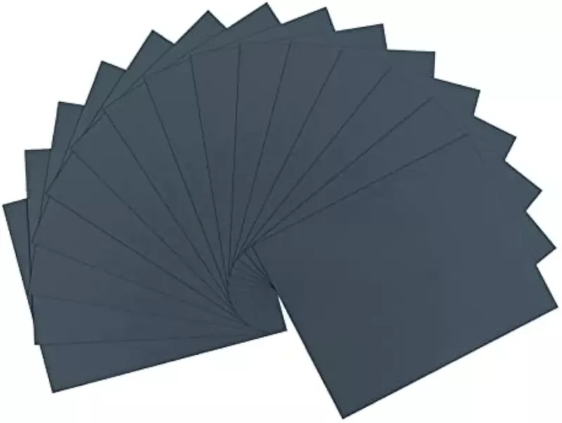 15 pz 9x11 pollici bagnato asciutto impermeabile carta vetrata abrasiva fogli di carta vetrata al carburo di silicio per la lucidatura automatica del legno di metallo