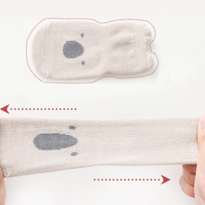 Calzini da pavimento per bambini alla moda 0-3 anni calzini antiscivolo per bambini Mesh Spring Soft Safe Home