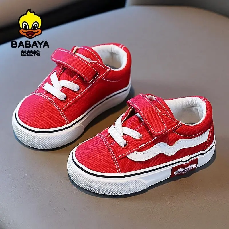 Babaya-Sapato de Lona Infantil, Sapato de Bebê de 1 a 3 anos, Sola Suave, Sapato de Caminhada, Respirável, Sapato Casual