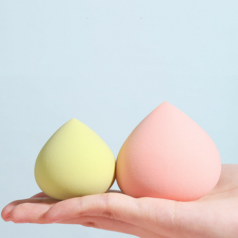 Nieuwe Aankomst Perzik Schoonheid Egg Make Spons Bladerdeeg Hydrofiele Non-Latex Make-Up Tool Nat Droog Gebruik Kleur Makeup Cosmestic spong Bladerdeeg