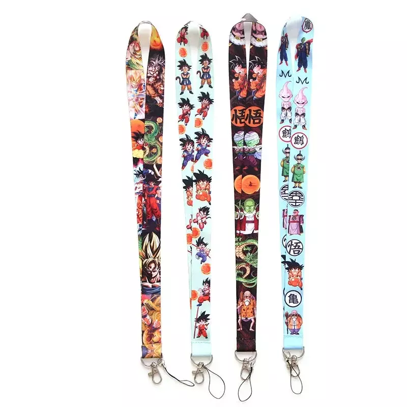 Dragon-Ball Neck Strap Keychain for ID Keys Action Figure Toys Collection Gifts Kids Phone Lanyard Key Chain Child Birthday Gif