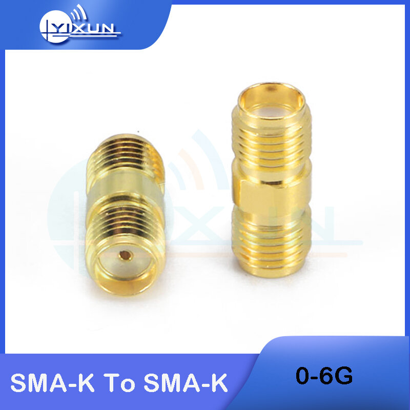 5 buah SMA-KK konektor RF SMA betina Ke betina 2 arah Adapter SMA-K ke SMA-K konektor uji 0-6G frekuensi tinggi