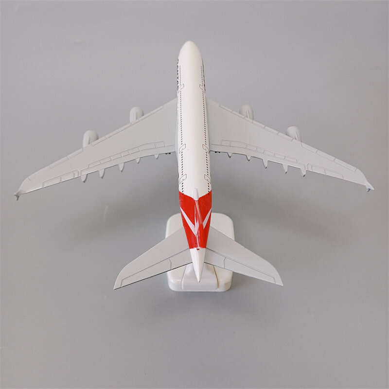 Модель самолета 20 см из металлического сплава Австралийский Qantas, модель самолета Аэробус 380 A380 авиакомпании, литая модель самолета с посадочным шасси
