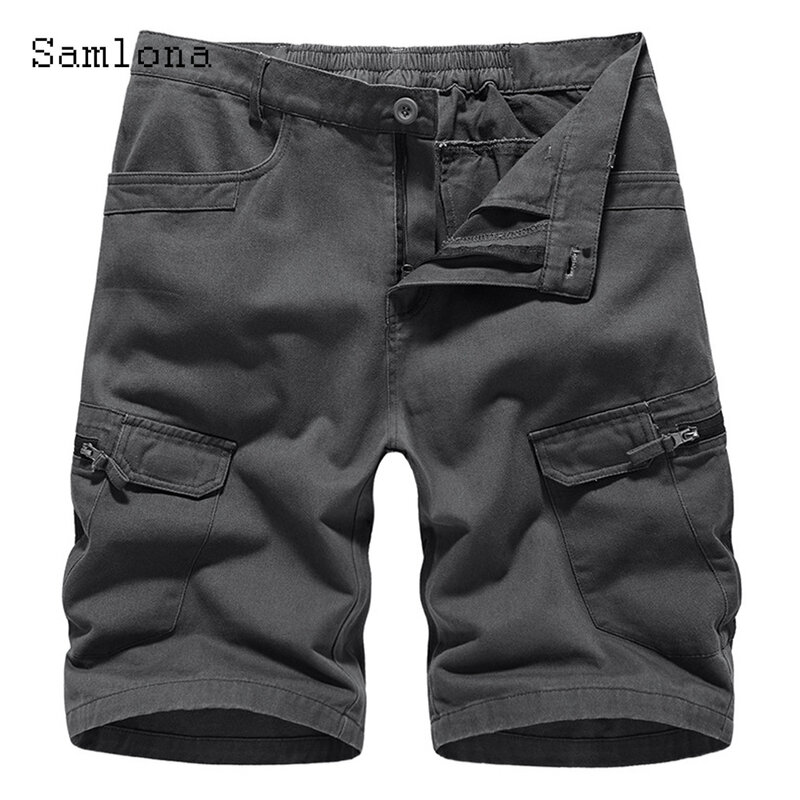 Pantaloncini Cargo di dimensioni europee Plus size uomo Stand Pocket fondo corto abbigliamento maschile Sexy 2023 pantaloncini mimetici di nuova moda estiva