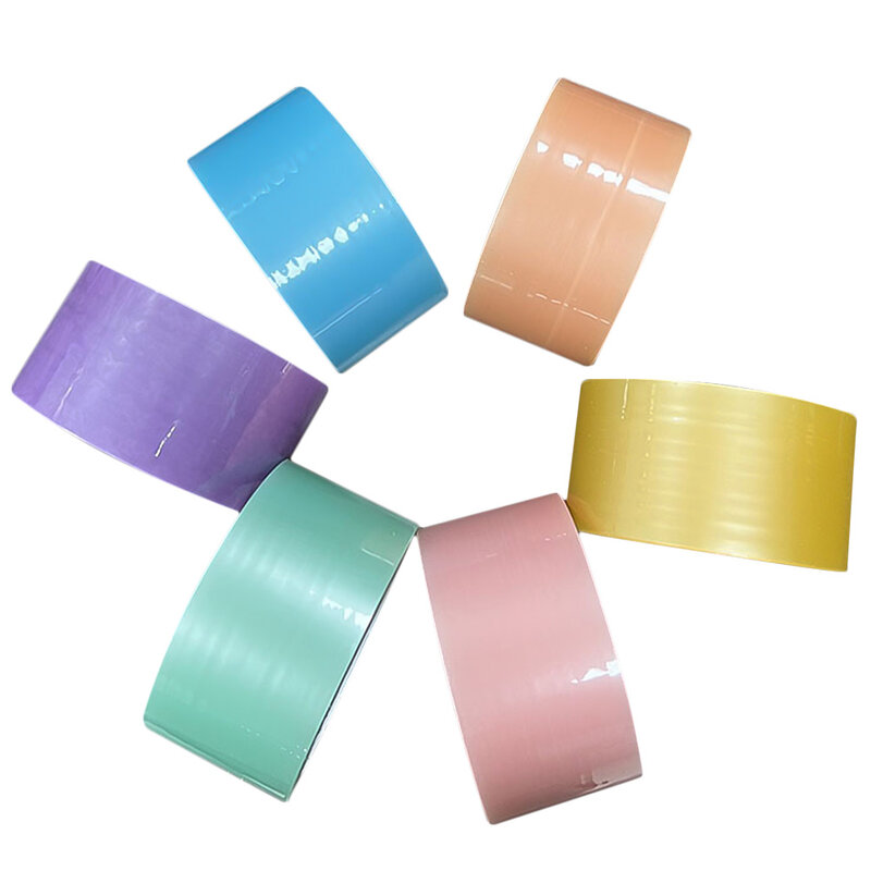 6 Rolls Of Adhesive Tapes Colored Tapes DIY Sticky Tapes Decompression Clear Tapes Fidget Pearlescent Adhesive Ball Tape