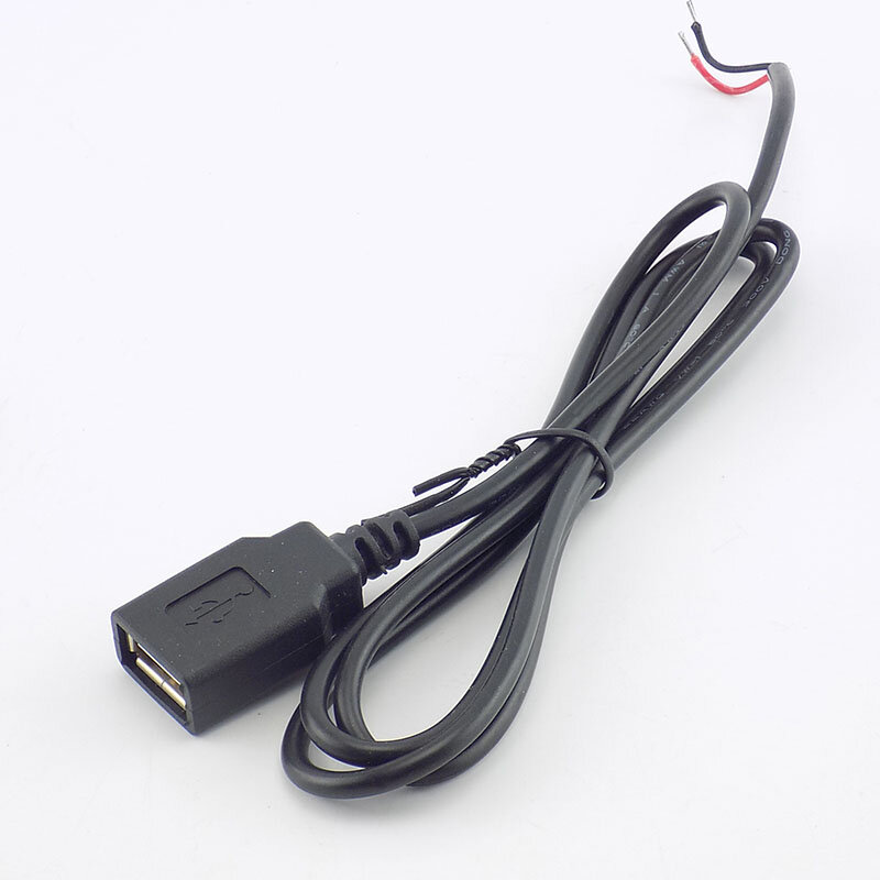 Cable de alimentación de extensión para manualidades, adaptador de fuente de alimentación de CC de 5V, Conector de carga H10, 0,3/1/2M, USB 2,0 tipo A hembra de 2 pines