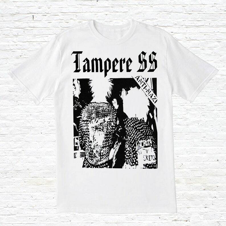 Homens e mulheres Tampere Ss camiseta de manga curta, camisa estampada divertida