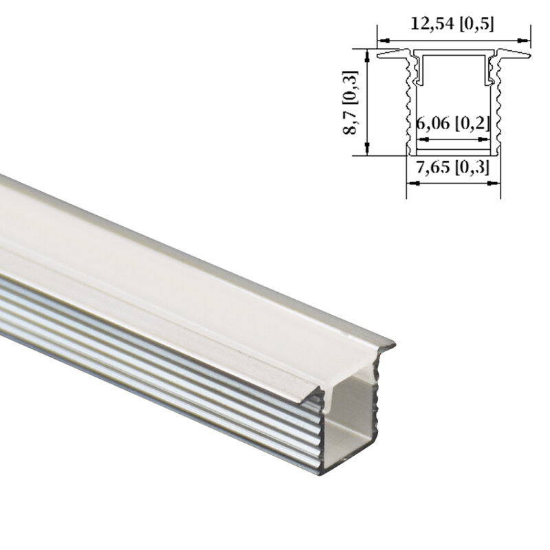 8*9mm 1 szt. 0.5m piękna profil aluminiowy LED lampka do montażu w szafkach i szafach