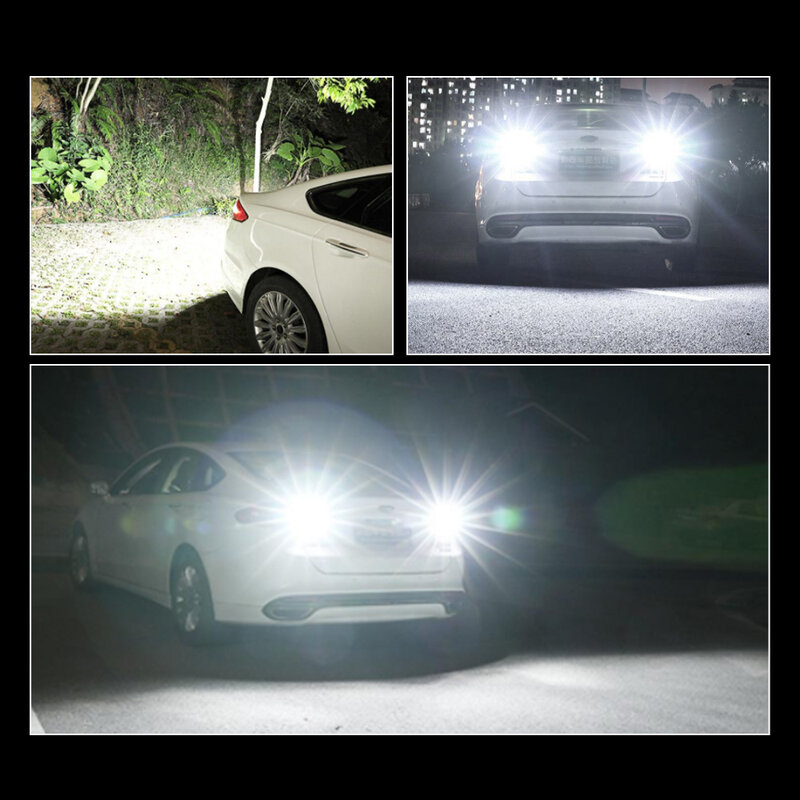 2 peças de luz de vidro LED para carro de alta potência 4014SMD Canbus 1156 BA15S P21W BAU15S PY21W 1157 P21/5W Lâmpada indicadora de direção 7440 W21W Indicador de cauda 12V branco