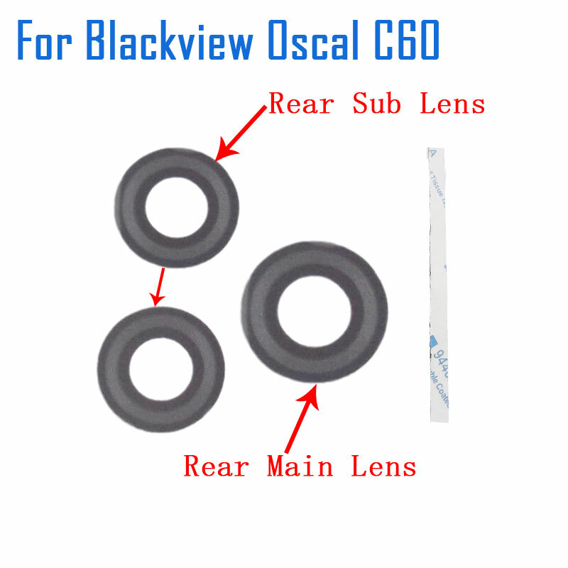 Nieuwe Originele Blackview Oscal C60 Back Camera Lens Rear Belangrijkste Sub Camera Lens Glas Cover Voor Blackview Oscal C60 Smart mobiele Telefoon