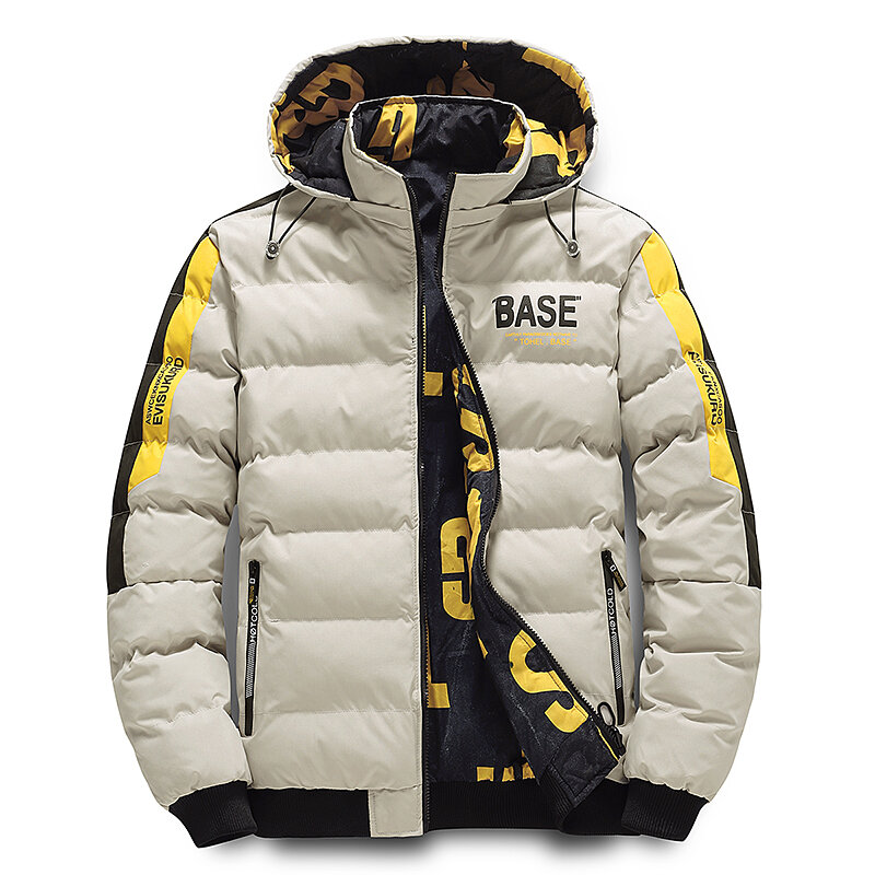 Uetey-メンズの暖かい綿のジャケット,厚い防風パーカー,フード付きジャケット,カジュアルなアウトドアコート,冬のストリートウェア,2023