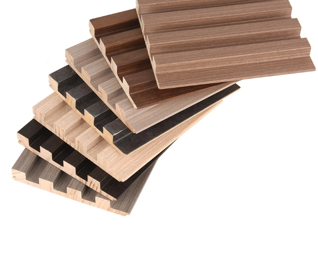 Okleina z drewna 3D z PVC Great Wall płyta ścienna z litego drewniana MDF dekoracyjne panele kratowe do budowania zastosowań domowych