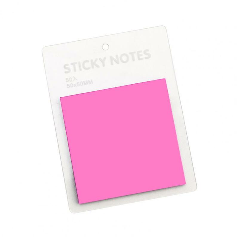 Estudante Memo Pad Mark Sticky Note, auto-adesivo, transparente, adesivo cor pastel, material de escritório escolar