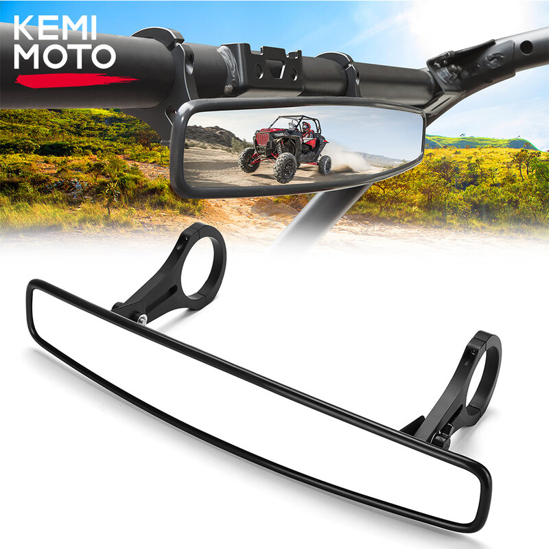 UTV Rear View Race Mirror with 2" for Can Am Commander Maverick 800 1000 Compatible with Polaris RZR XP 900 Ranger