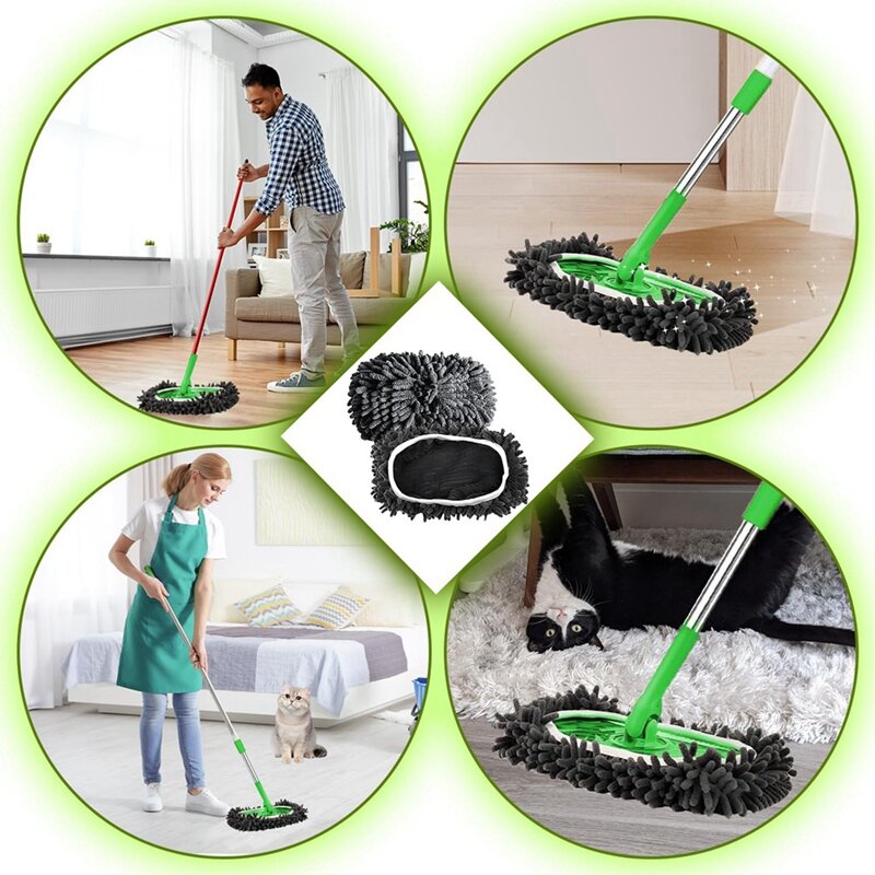 Mop Pads For Swiffer Sweeper Mop, Floor Mop Cover, Dry Floor Cloths/Wet Floor Cloths, Washable Mop Cloth
