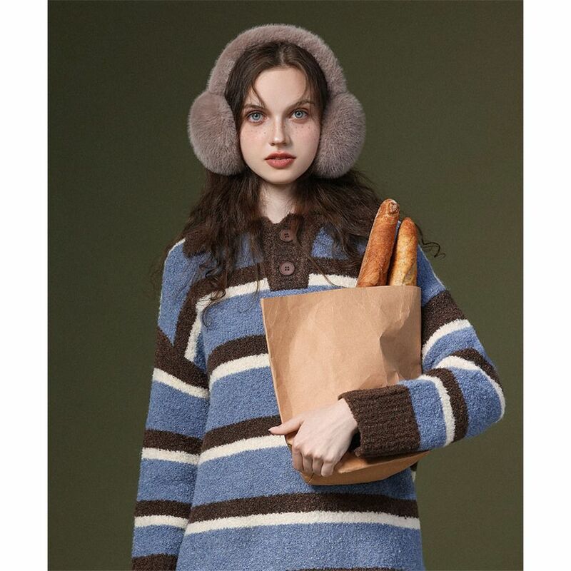 Flauschige Winter ohr schützer Mode weiche Kunst kaninchen Fell Ohr abdeckungen kaltes Wetter Stirnband für Frauen & Männer