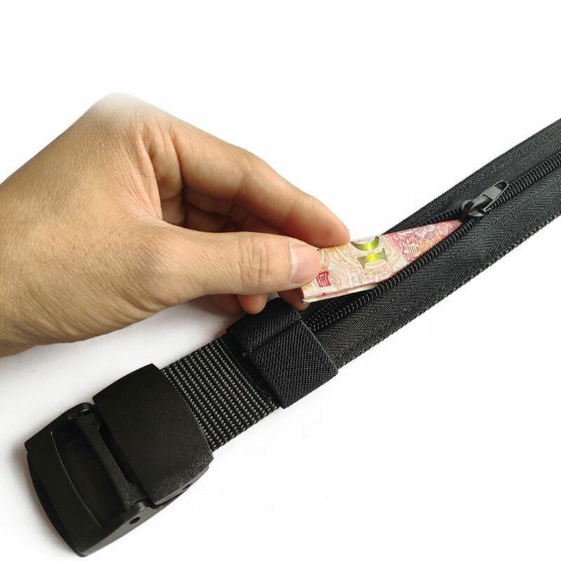 Viagem Dinheiro Anti Roubo Cinto Cintura Bag Mulheres Portátil Hidden Money Strap Belt Carteira Cintura Pack Homens Secret Hiding Belt 119cm