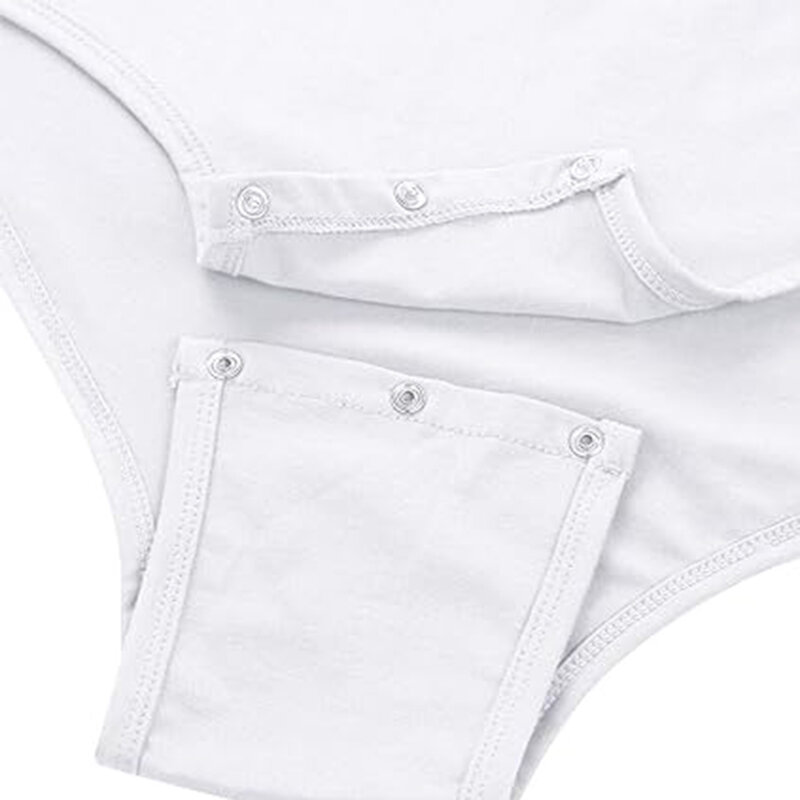 Adult Men Baby Onesie Diaper Lover (ABDL) Button Crotch One Piece Short Sleeve Romper Bodysuit Pajamas Mommy's Boy Cosplay
