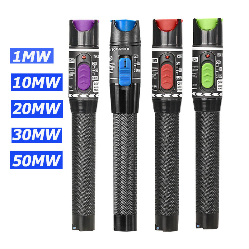 Customized Fiber Optic Cable Tester Pen 1/10/20/30/50mw Visual Fault Locator SC/FC/ST 2.5mm Interface VFL Optical Fiber Tool