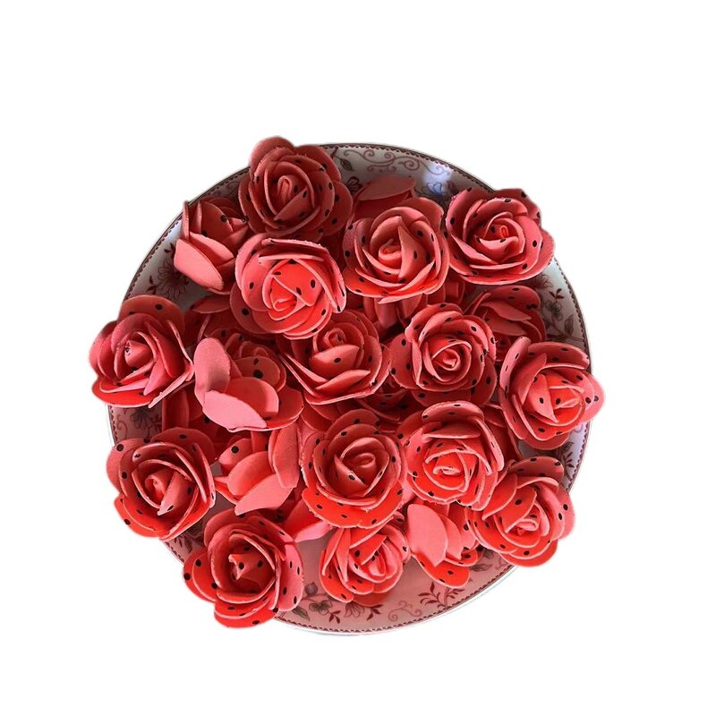 100/200 pz 3.5cm Dot Foam Rose per orso fiori artificiali scatola regalo fai da te matrimonio decorativo decorazioni per la casa di natale