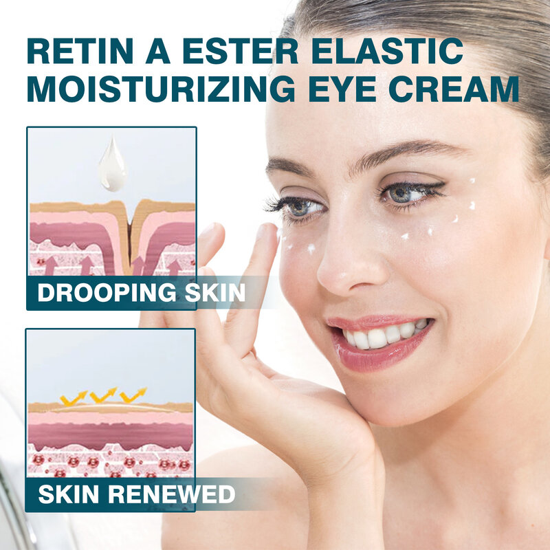 Crema antiarrugas para los ojos, elimina la hinchazón, Lifting, reafirmante, hidratante, blanqueador, Reduce la línea fina, crema para los ojos antiojeras