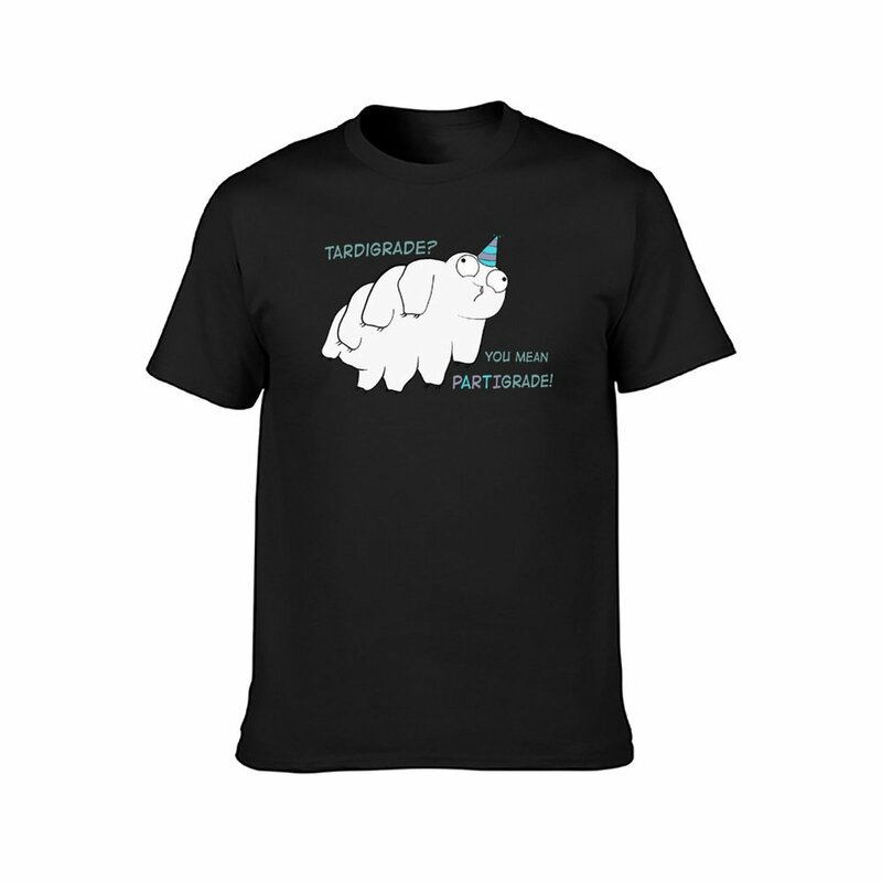 T-shirt z motywem częściowym Tardigrade pot szybkoschnąca koszulka męska