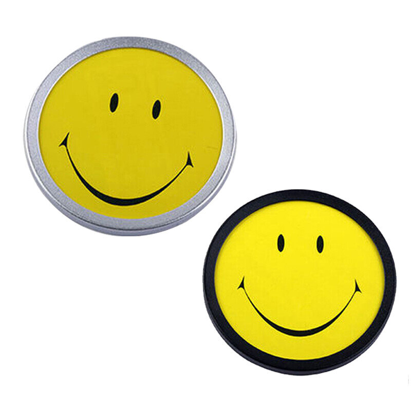 Targhetta sorridente carta da lavoro carta da lavoro magnetica faccia sorridente servizio di vendita rotondo targhetta per assistente reception targhetta per impiegato
