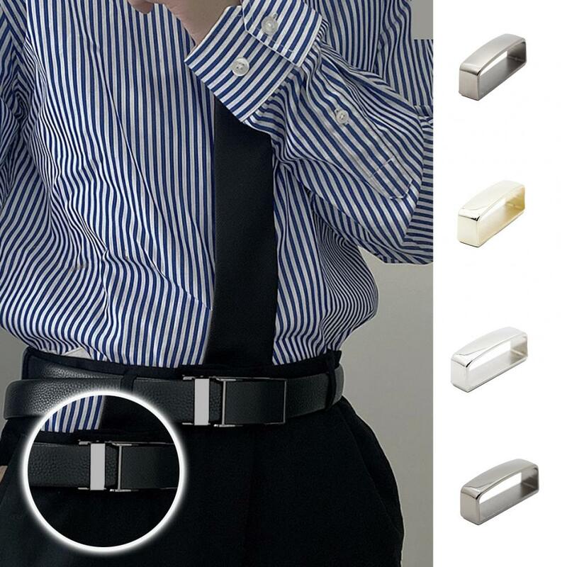Belt Buckle for 1.37 Inch Wide Belts Metal Belt Keeper D Shape Buckle for Faux Leather Craft Bag Strap Replacement 35/40mm Belt