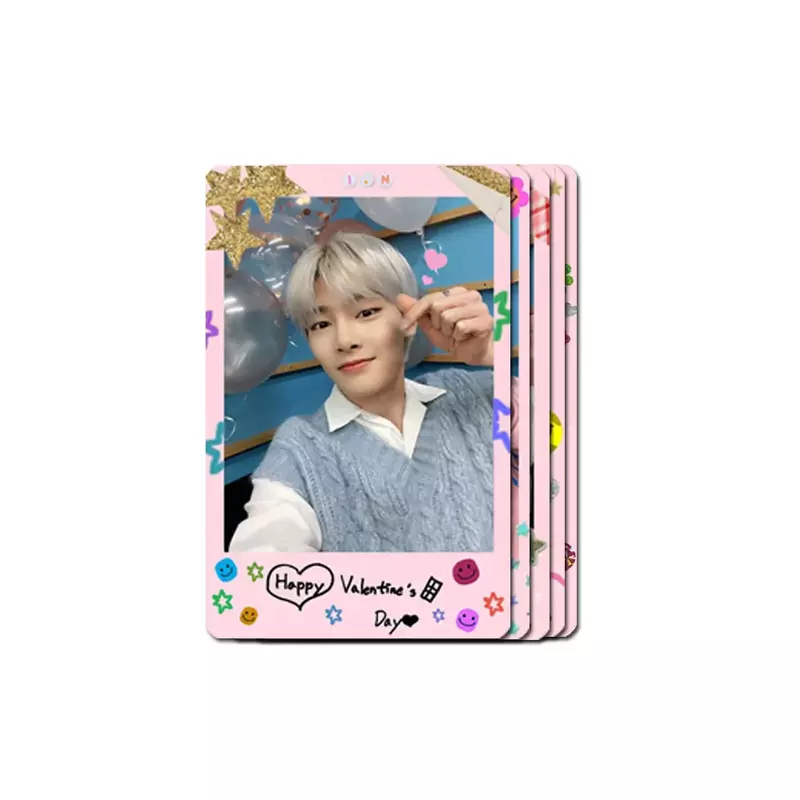 8pcs/set Kpop Boys Group Idols Cards New Album Photo Card Postcard for Fans Collection Card High Quality Trading Photo Card Gift
