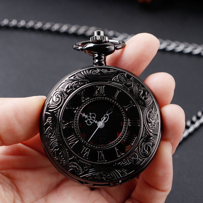 男性と女性のためのヴィンテージのデジタル時計,ポケットとクォーツ時計,黒い要素,30cm