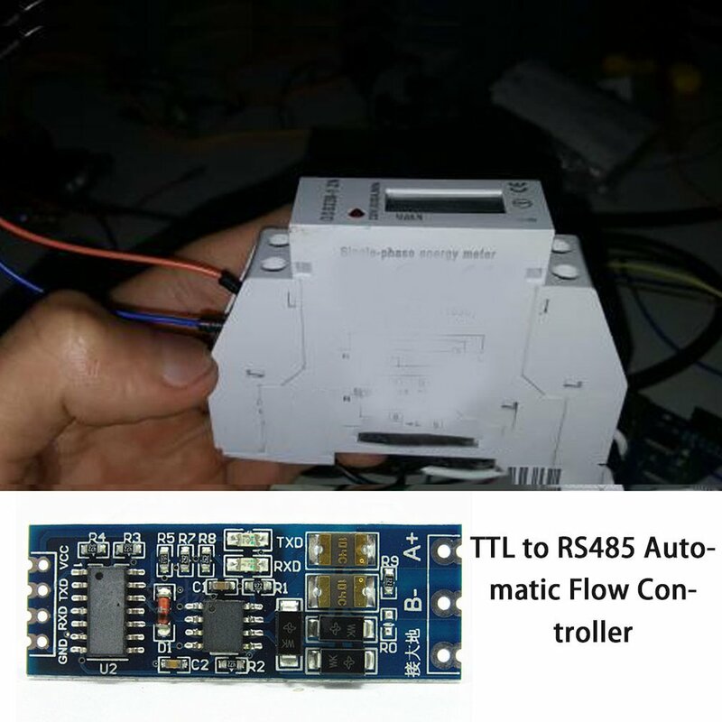 Módulo de controle de fluxo automático da ferragem do módulo de ttl beurt om rs485 seriële uart niveau wederzijdse conversie voeding módulo 3.3