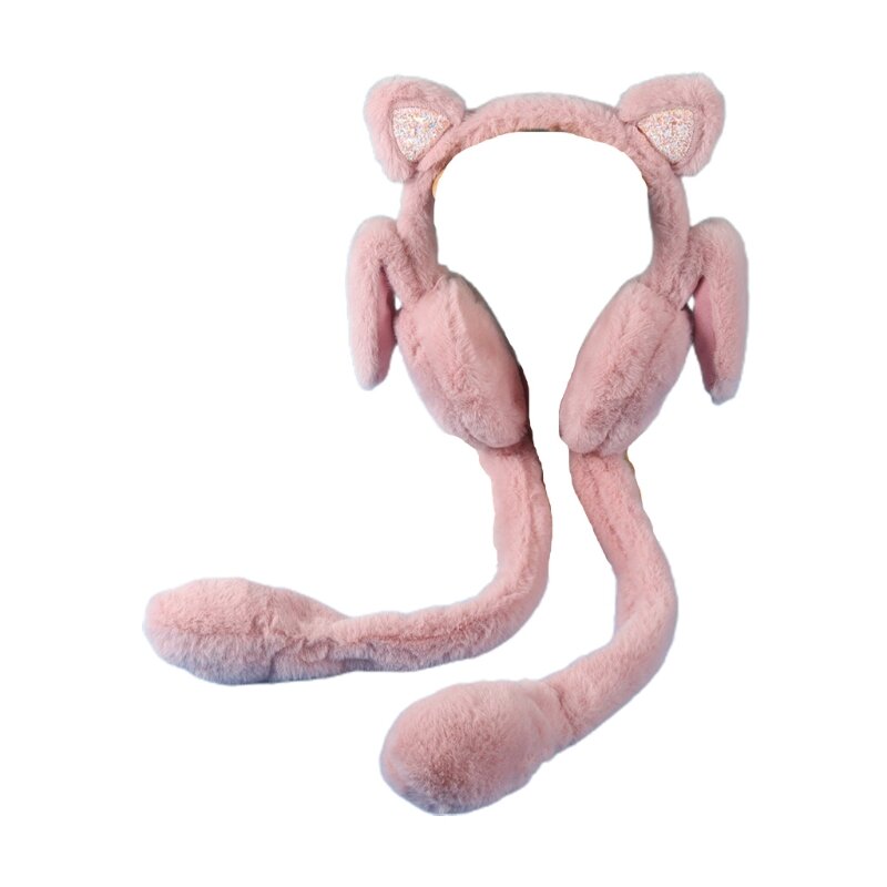 Cache-oreilles en forme d'oreille d'animal en peluche, cache-oreilles d'animal dessin animé, fournitures fête carnaval