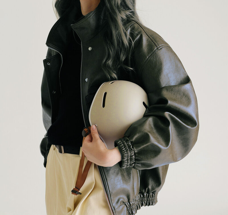 Abrigo Vintage de cuero de vaca auténtico para mujer, chaqueta de piloto, E31, 2023