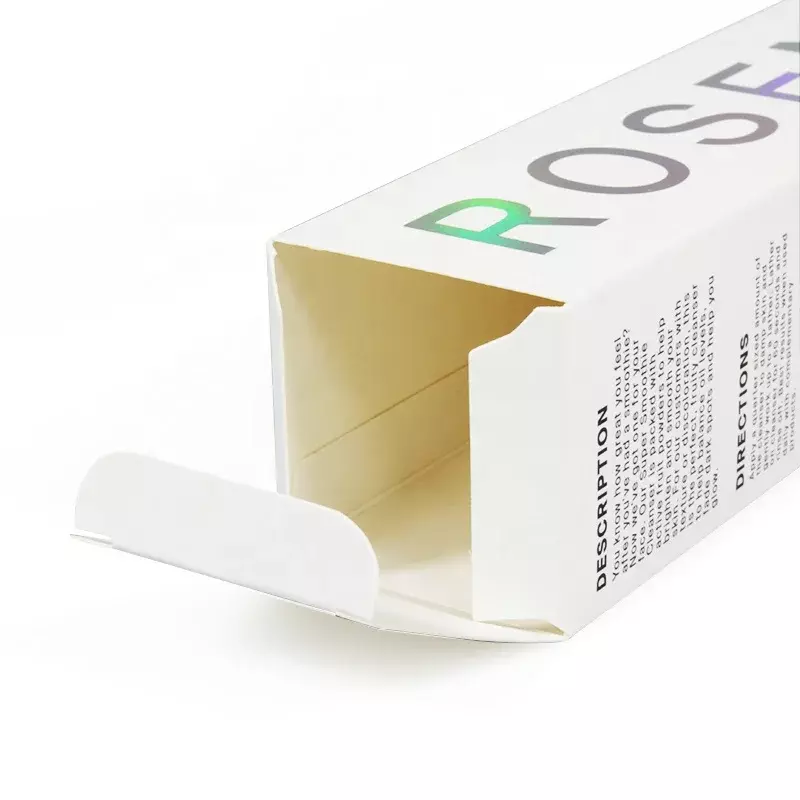 맞춤형 스팟 UV 화장품 포장 접이식 판지 상자 인쇄