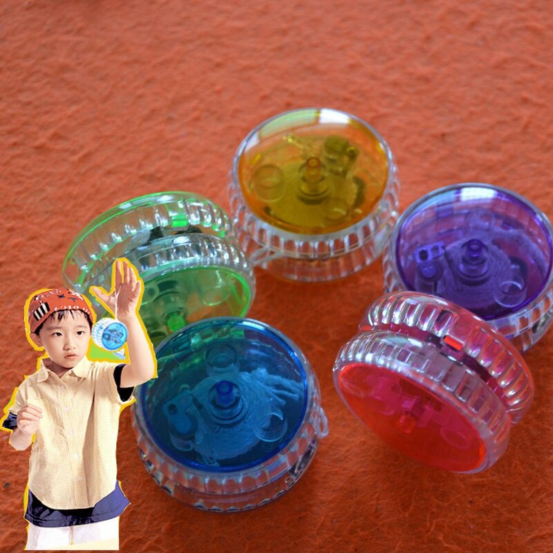 LED Flashing YoYo Ball dzieci mechanizm sprzęgła magiczne yo-yo zabawki dla dzieci prezent zabawka Party modna zabawka