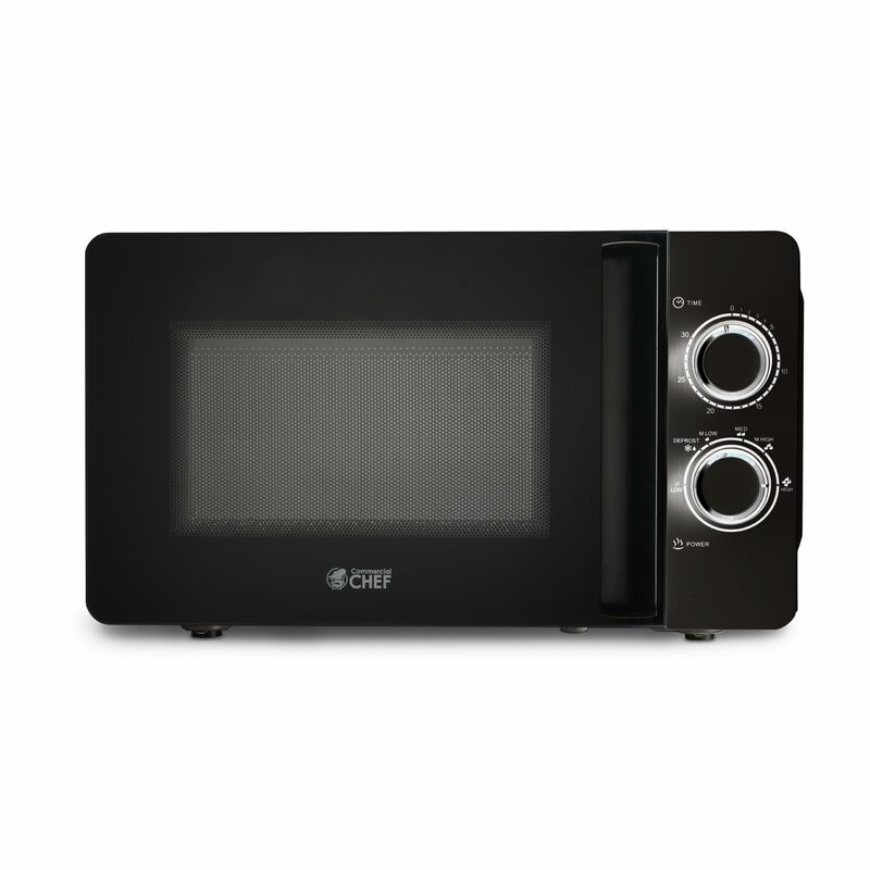 Microwave 0.7 Cu. Ft. with Rotary Switch Knob, 700W Countertop Small Microwave with Microwave Turntable Plate,Black
