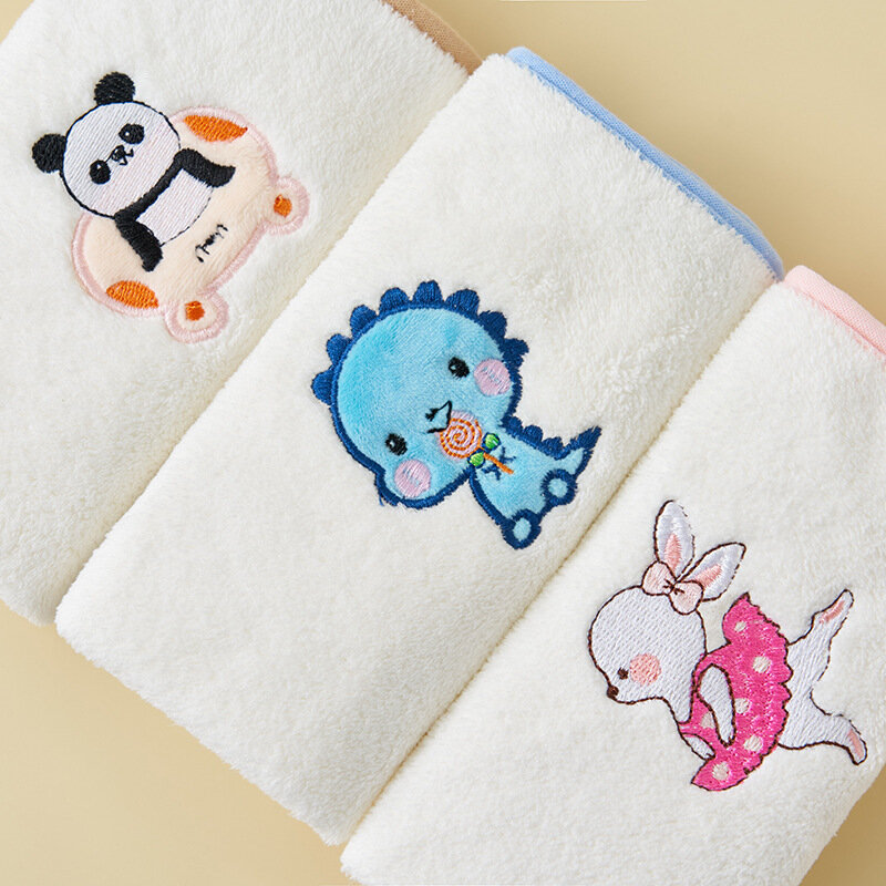 Dziecko Kawaii wodoodporny ręcznik przypinka do kołnierzyka wielofunkcyjny śliniaki dla dzieci śliniaki dla niemowląt dzieci Cute Cartoon zwierząt ręcznik do mycia twarzy