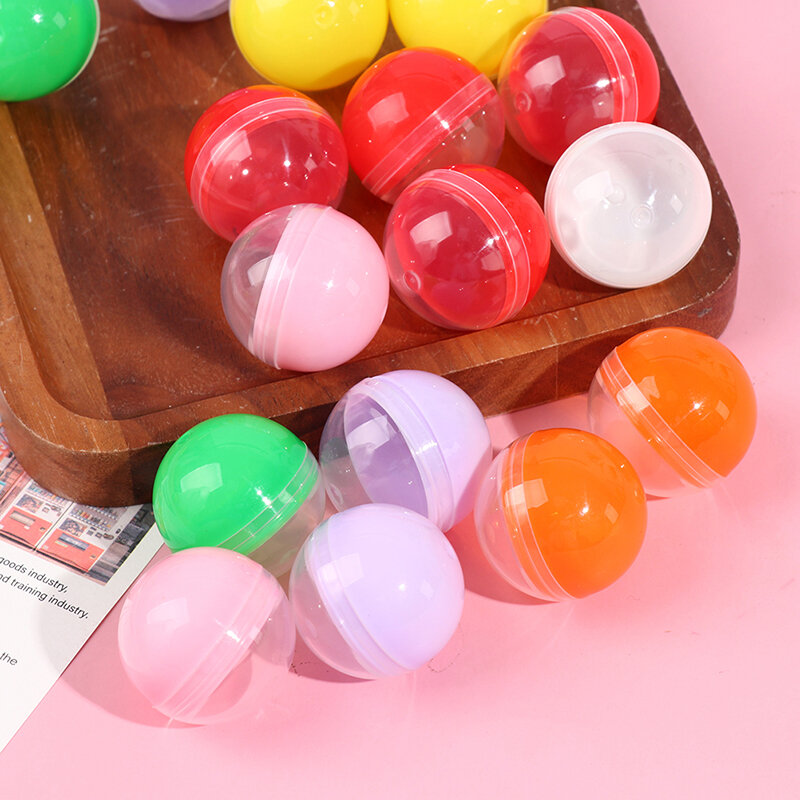 Cápsulas expendedoras de juguete vacías, bolas semitransparentes, bolas redondas de 28/32mm, gran oferta, 100 Uds.