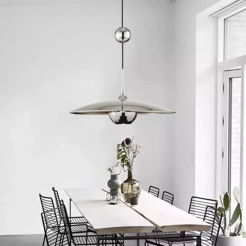 Designer Nordic Creative UFO Pendant Lamp for Restaurant Bedside Dining Room Hanging Light Fixture Personality Adjustment