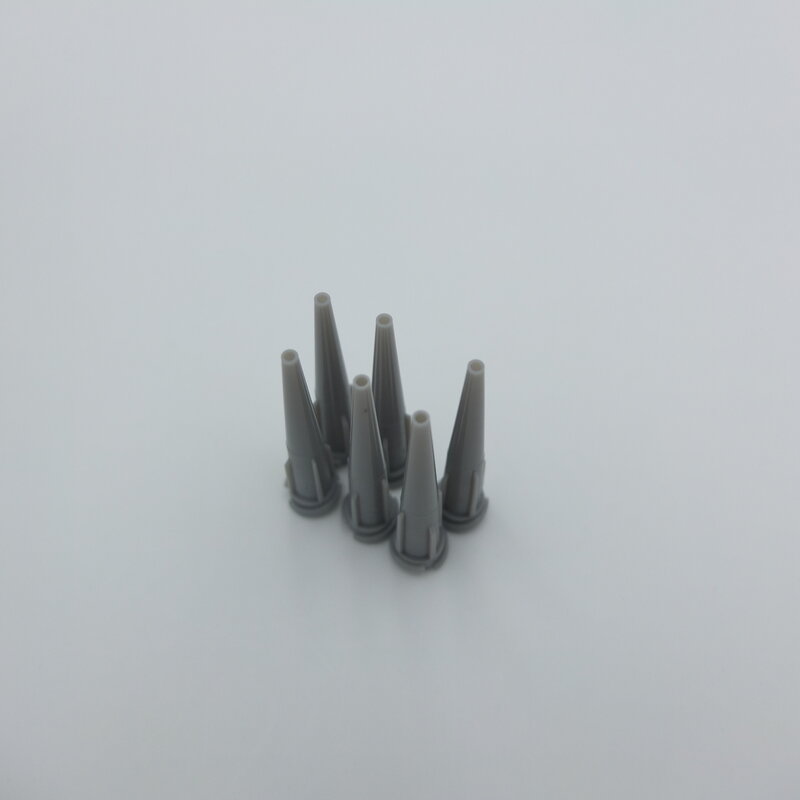 Puntas de dispensación de pegamento de aguja cónica, líquido cónico de plástico opaco de calibre 16, resina epoxi, flujo suave