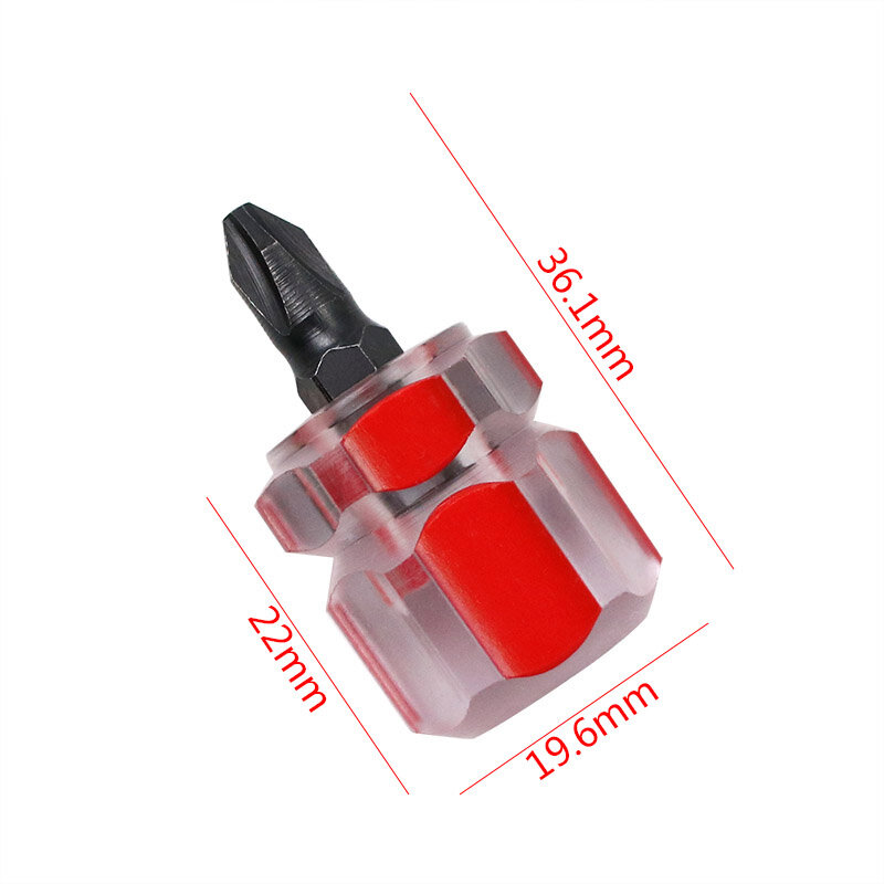 Car Repair Screwdriver Kit Set Mini Small Portable Radish Head Screw Driver Transparent Handle Repair Hand Tools Precision