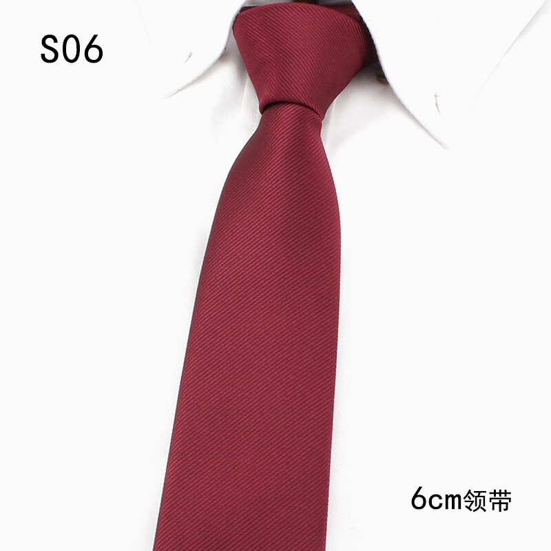 New Gray Red Men Polyester Striped Ties Skinny Paisley Neckties Plaid Corbata Neckwear  for Party 6CM St. Valentine's Day Work