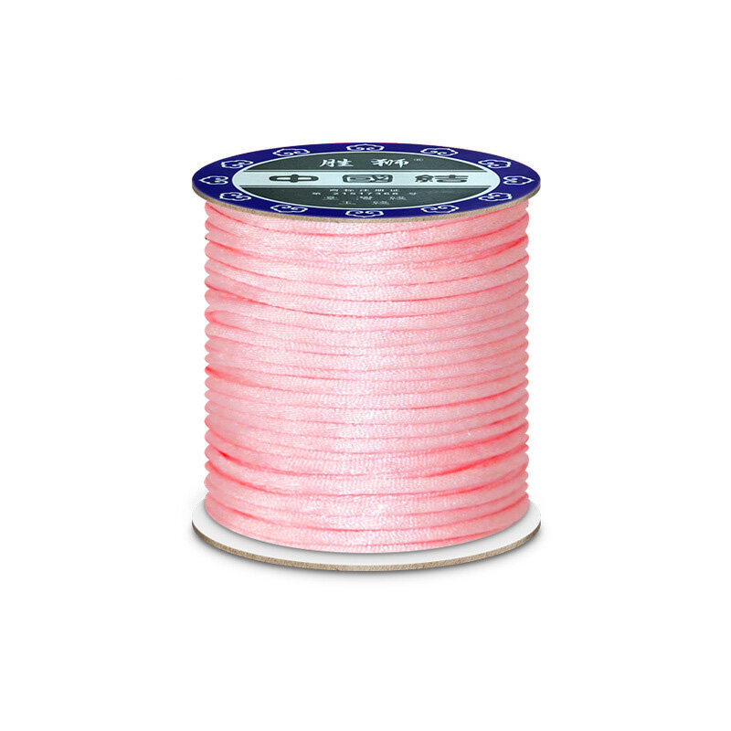 1.5/2/2.5mm Korea Rope String Thread Satin Nylon Trim Rattail Cord Chinese Knot Wire for DIY Braided Bracelet Jewelry Making