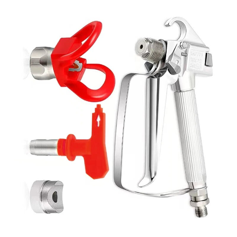 Suntool Airless Paint Latex Spray Gun High Pressure 3600 PSI with 5 X Tip 315，517，519，621，623 and 6 X Filters 2 X seat